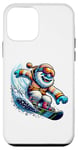 iPhone 12 mini Cooler Yeti Snowboard Fun In Winter Case