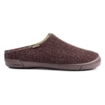 Barbour Mens Richie Slippers - Brown Wool - Size UK 8