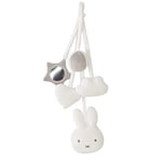 roba Lot de 5 Jouets Sensoriels à Suspendre "Miffy" pour Portique Bébé Poussette ou Arche de jeux - Blanc/Gris