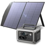 Allpowers - Générateur Solaire R600, 299WH LiFePO4, 2 x 600 w (Pointe 1200 w) ac Station d'alimentation Portable avec Panneau Solaire 100 w