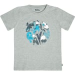 Fjällräven Kids Forest Findings T-shirt (Grå (GREY-MELANGE/020-999) 134 cm)
