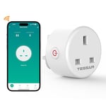 Smart Plug Timer, TESSAN Smart Plugs that Work with Alexa, Wifi Plug with Energy Monitoring, Voice Control, Smart Life APP Wireless Remote Control, Timer Function, Surge Protection, 2,4GHz Wi-Fi, 13A