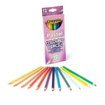 CRAYOLA Pastel Colouring Pencils, Assorted Colours, Pack of 12, Delicate Pastel Shades, Optimal for Kids Ages 3+