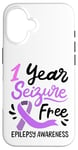 Coque pour iPhone 16 1 an de soutien pour la sensibilisation à l'épilepsie sans crises