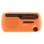 Solar Hand Crank Radio AM/FM/SW Radio USB Portable Emergency Radio with LED6289