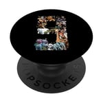 Animaux du zoo pour 9e anniversaire PopSockets PopGrip Adhésif