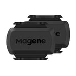 Magene S3+ Capteur de Vitesse et de Cadence de vélo Package de 2, capteur de Vitesse Ant + et Buletooth 4.0 Wireless Bicycle RPM