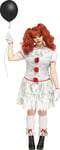 Fun World Carnevil Clown Pennywise IT Plus Adult Womens Halloween Costume 119325