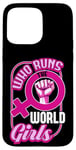 Coque pour iPhone 15 Pro Max Qui dirige la World Girls Gender Equality Feminist Pride