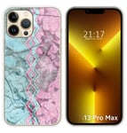 Coque Silicone pour IPHONE 13 Pro Max (6.7) Design Marbre 08 Dessins