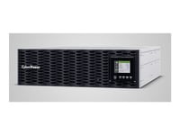 Cyberpower Online (High-Density) Ol6kerthdl - Ups (Rackmonterbar/Extern) - Ac 200/208/220/230/240 V - 6000 Watt - 6000 Va - Rs-232, Usb - Utgångskontakter: 11 - Aktive Pfc - 3U - Svart