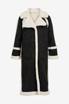 Object - Kappa objKhalesi Oversized Coat .L Div - Svart