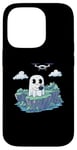 Coque pour iPhone 14 Pro Drone drôle fantôme volant Halloween RC Quadrocopter fantôme