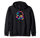 Headphones Music Singing Singer Song Zip Hoodie