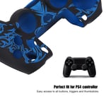 Coque En Silicone Souple Skin Grip Shell Cover Pour Sony Playstation 4 Ps4 Controller Bleu