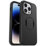 Coque OtterGrip Symmetry pour iPhone 14 Pro Max avec MagSafe, résistante aux chocs et aux chutes, avec protection antimicrobienne et grip intégré, testée 3x normes MIL-STD 810G - Noir - Neuf