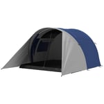 Rootz Family Camping Tent - Outdoor Tent - Backpacking Shelter - Waterproof & Ventilated - 390L X 315W X 188H CM