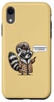 Coque pour iPhone XR Fashion Icon Raccoon Fuhgeddaboudit Humor Design