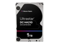 WD Ultrastar DC HA210 HUS722T1TALA604 - Disque dur - 1 To - interne - 3.5" - SATA 6Gb/s - 7200 tours/min - mémoire tampon : 128 Mo