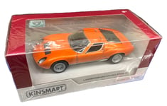 Lamborghini Miura P400 Sv Échelle 1/34 Rétrocharge Pull Back Kinsmart Métal