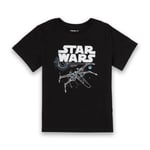 Star Wars The Last Jedi X-Wing Kids' Black T-Shirt - 5 - 6 Years