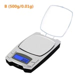 HIGHKAS Jewelry Electronic Scale Mini Precision Electronic Scale 500G/0 01G 1000G/0 1G LCD Digital Jewelry Scale-C 1125 (Color : B)