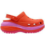 Sandales Crocs  - Mega Crush Clog - orange et fuchsia