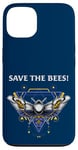 iPhone 13 Save the Bees Steampunk Cyberpunk Cyborg Bee Robot Case