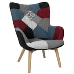 FEDERICA - Fauteuil Patchwork Motifs Colorés