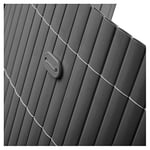 NOOR Kit de Fixation en PVC Anthracite I Pinces de Fixation résistantes aux intempéries pour Tapis, clôtures de Jardin et Protection Contre Le Vent pour balcons I 26 pièces