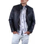 Blouson Redskins  Blouson Cuir Balboa Rivoli  Noir Homme