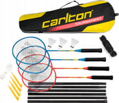 Badminton Set Carlton Tournament G3 4 Rackets+3Shuttlecocks+Net+Bag