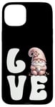 Coque pour iPhone 15 Plus Pink Gnome With Grandma Coffee Mug For Women Who Love Coffee