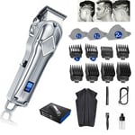 Professional Hair Clippers Mens Cordless Beard Shaver Grooming Set Barber Kit