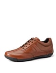 Geox Mens U Edgware Sneakers, Cognac, 6.5 UK