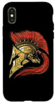 Coque pour iPhone X/XS Casque Spartiate Guerrier Mythologie Grecque Empire Romain