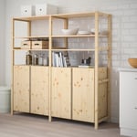 IKEA IVAR 2 sektioner/hyllor/skåp 174x50x179 cm