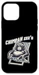 Coque pour iPhone 12 mini Jeu de mots drôle de singe chimpanzé « Chimpan-zzz »