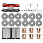 Ersättningsdelar till Dreame Bot L20 Ultra / X20 Pro Huvudsidoborste Hepa-filter Mopp Dammsäck Robotdammsugare
