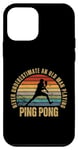 Coque pour iPhone 12 mini Le ping-pong ne sous-estime jamais un vieil homme jouant au ping-pong
