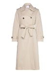 Double-Breasted Trench Coat Cream Mango