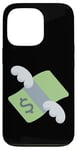 Coque pour iPhone 13 Pro Argent avec ailes