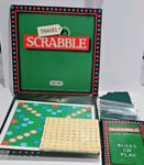 Travel Scrabble Deluxe Padded Case Clip in Tiles 1988 - New- Sealed Tiles. 