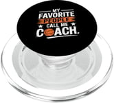 Cadeau amusant de basket-ball My Favorite People Call Me Coach PopSockets PopGrip pour MagSafe