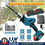 21V Reciprocating Saw Cordless Hand Saw Electric Wood Metal Cutter+2 batteries