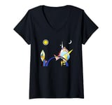 Womens The Great Gate of Kyiv by Wassily Kandinsky (1928) V-Neck T-Shirt