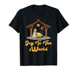 Joy To The World Christmas Nativity Christian Birth Of Jesus T-Shirt