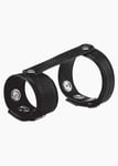 Blue Line Duo Snap Cock And Ball Ring Black | Mens Cock Strap Cock Ring