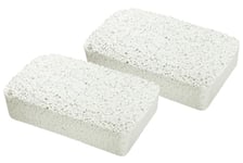 WENKO Lot de 2 recharges de 2kg pour absorbeur d'humidité | Recharges pour déshumidificateur | 2 x 2 kg recharges de Chlorure de Calcium | 20,5 x 7 x 12,5 cm | Blanc