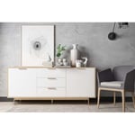 Concept-usine - Buffet scandinave blanc et bois fyn